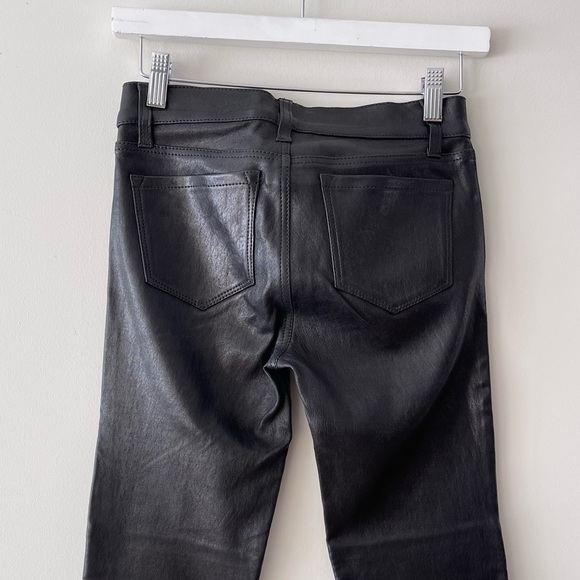 J BRAND Nicola Leather Moto Pants in Black - Picture 8 of 12